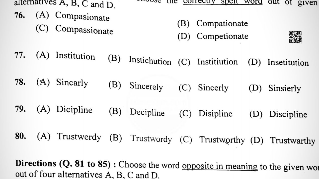 HPSSC clerk exam prepration# hpssc English#Previous solved paper#educationstudychannel