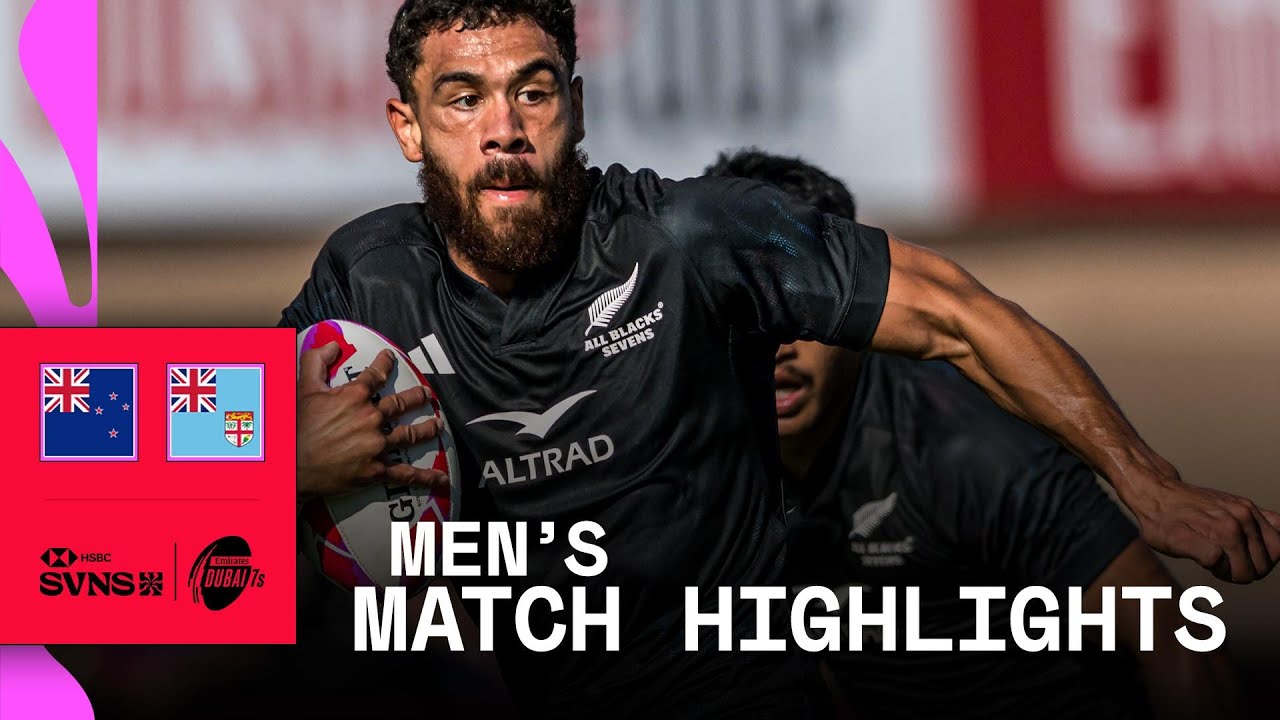 CRAZY last minute winner 🤯 | New Zealand v Fiji | HSBC SVNS Dubai 2025 | Men's Semi-Final Highlights