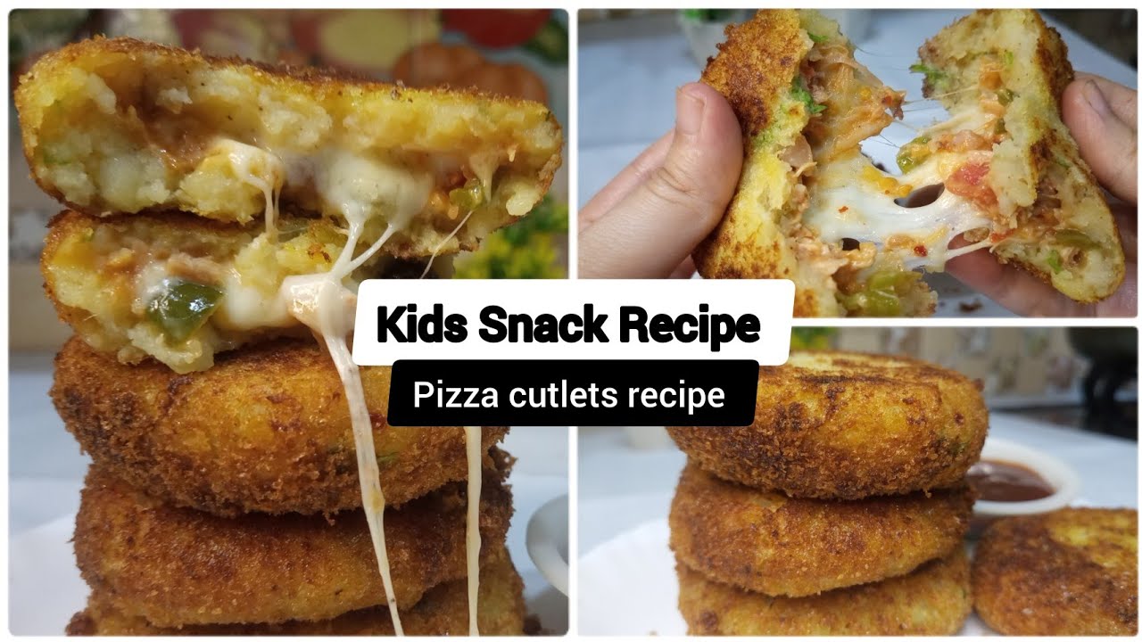 Pizza Cutlets Recipe | Kids Snacks Recipes | Recipe By Food Fiery