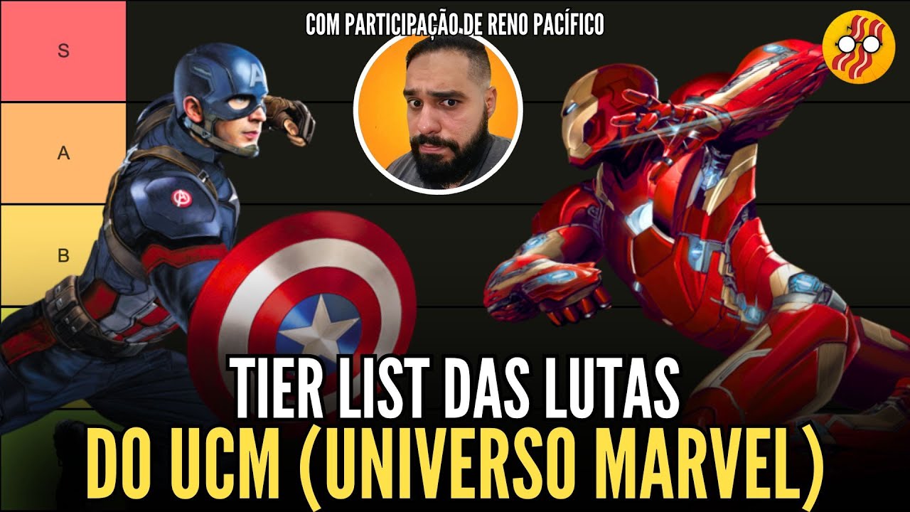 TIER LIST: MELHORES E PIORES LUTAS DO UCM (UNIVERSO MARVEL) - BACON LIVE #69