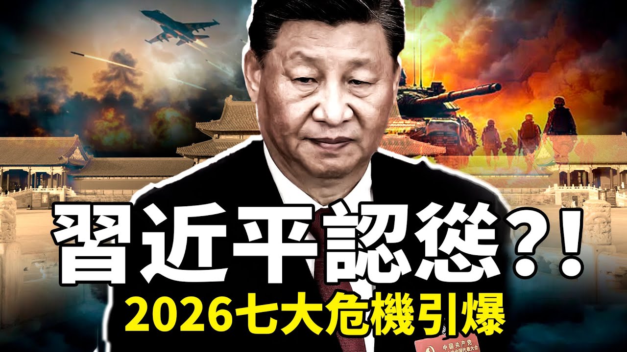 習近平承認“難預料因素增多”，2026年中國要崩？養老金斷流 房價腰斬 人口斷崖，七大危機共振放大，局面失控了！
