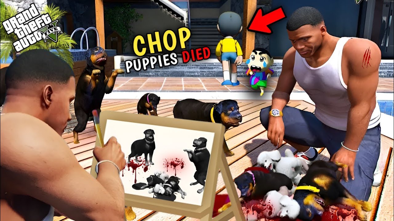GTA 5 : Franklin Using Magical Painting To Kill Chop Puppy || PART # 02 || Afaq Hub 2.0