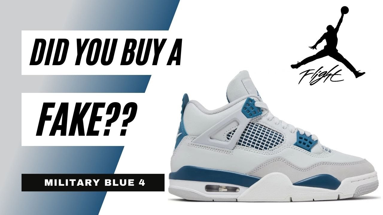 AVOID Fakes: Military Blue Air Jordan 4 LEGIT CHECK 🔍👟
