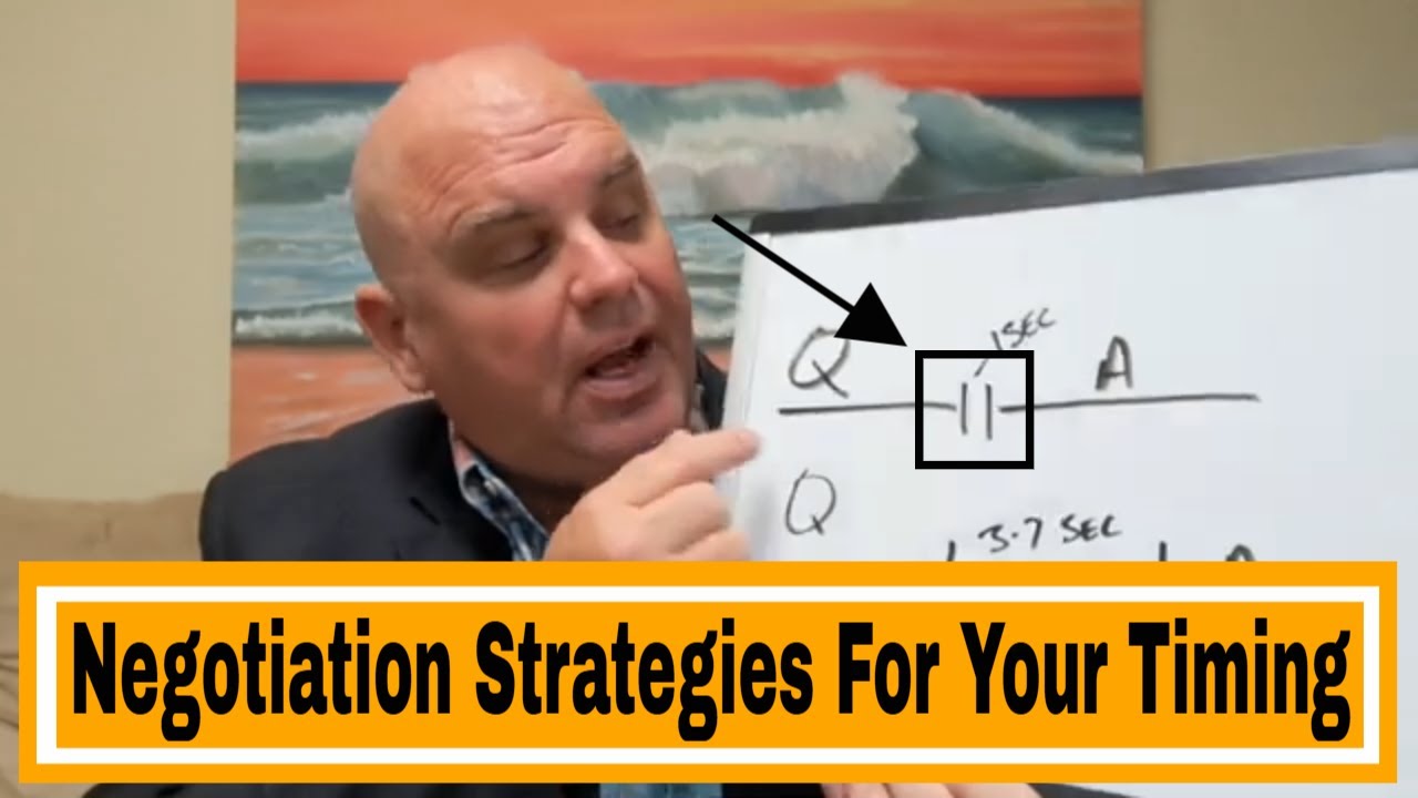 Negotiation Strategies - How To Negotiate Using Timing And Voice (Part 1)