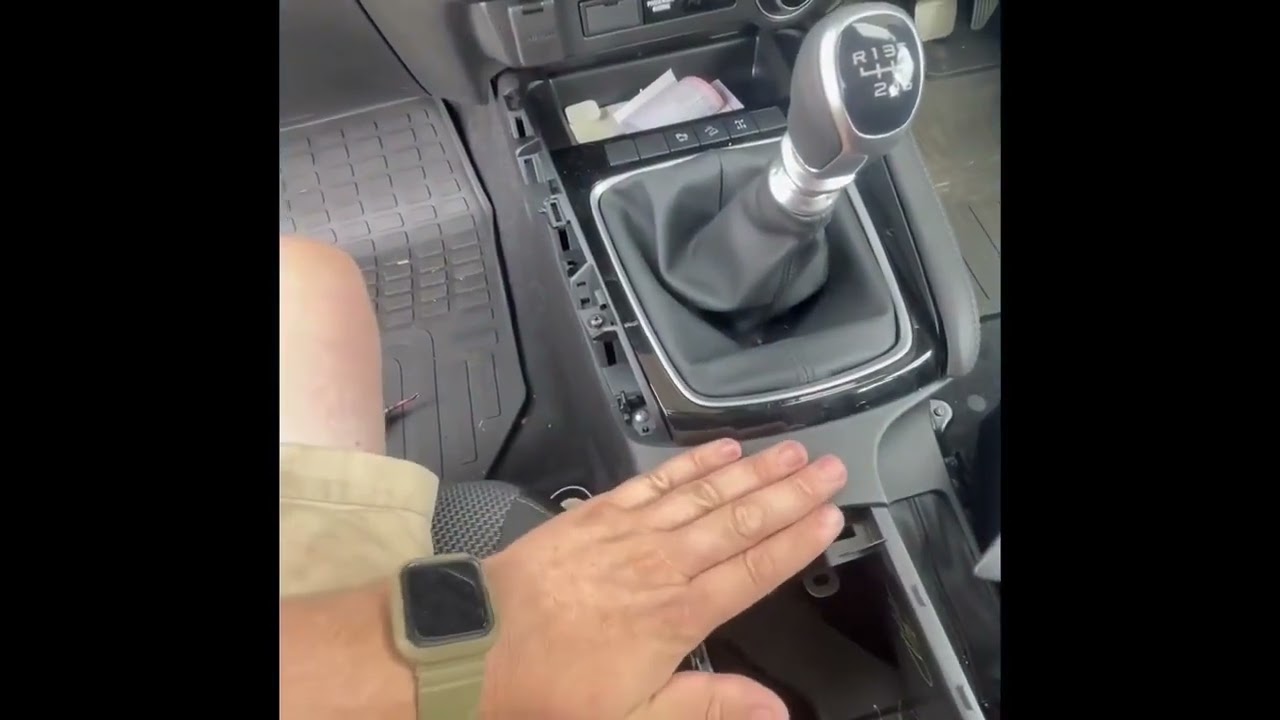 Mazda BT50 2023 gear shift switch panel removal