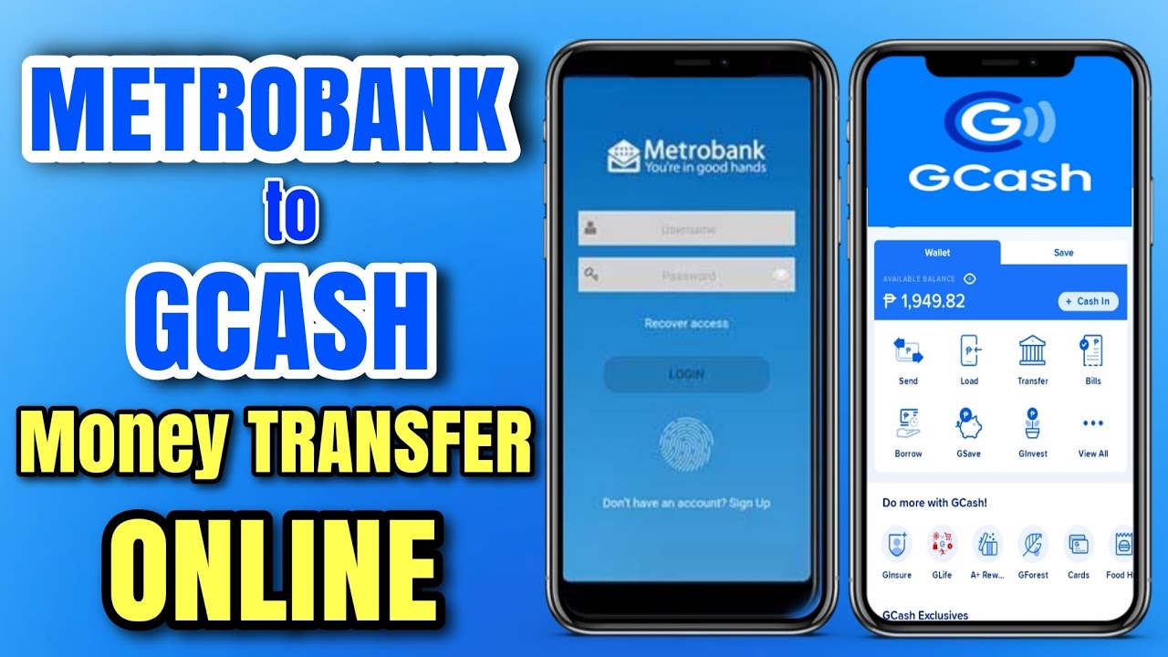 PAANO MAG TRANSFER NG PERA FROM METROBANK APP TO GCASH ONLINE