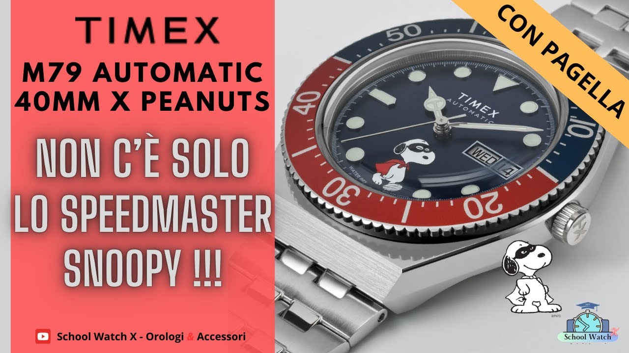 Timex M79 Peanuts anche lui con Snoopy sul quadrante come i grandi