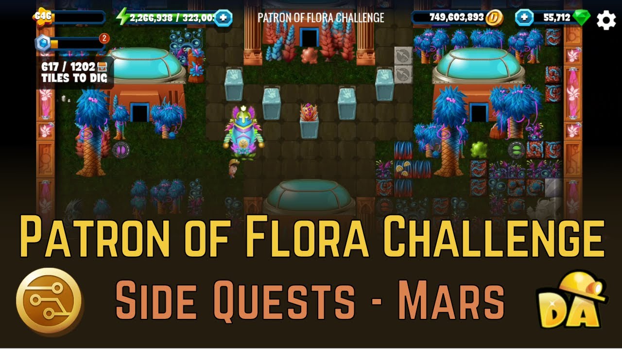 Patron of Flora Challenge - Mars Side Quest - Diggy's Adventure