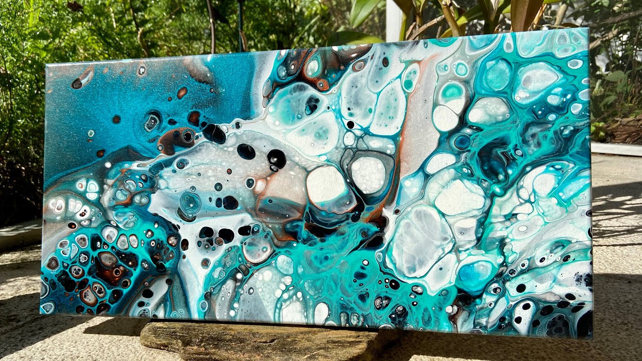 The Best Acrylic Pour Painting Technique Using Silicone Oil!