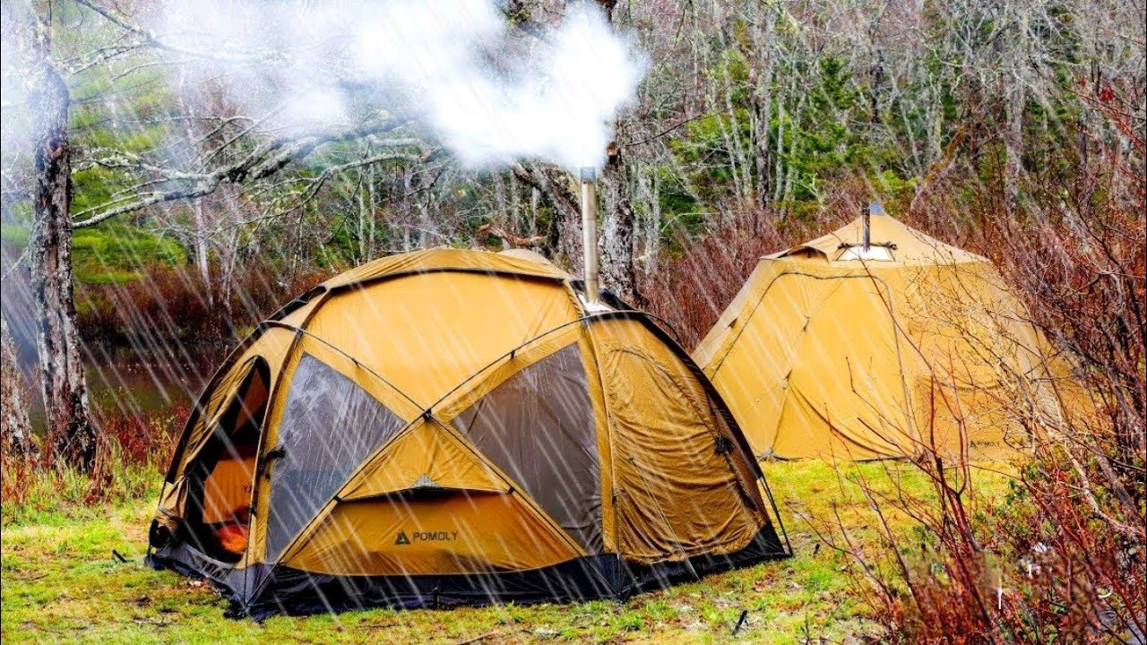 Hot Tent Camping In Heavy Rain - Jeep Overland Camping Adventure - Part 2
