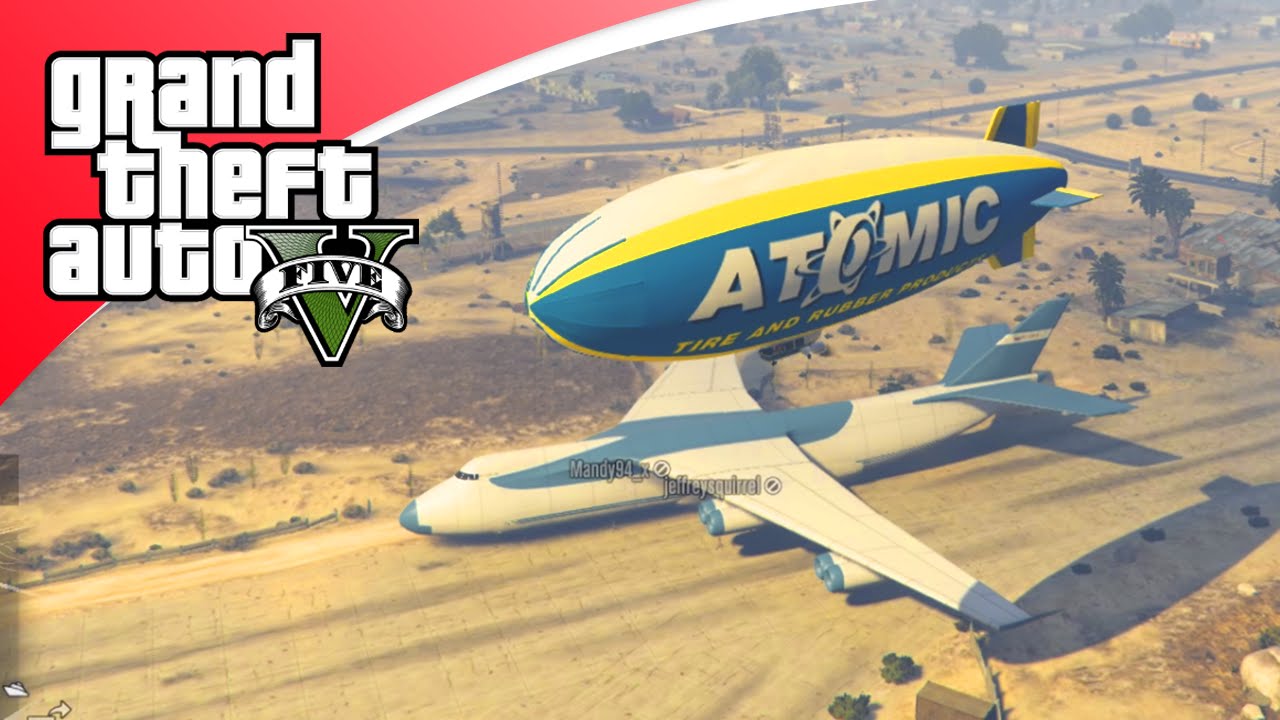GTA V Freeroam - ZEPPELIN VLIEGEN MET HACKER! (GTA 5 Online)
