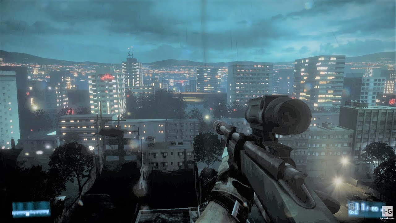 Stealth Sniper Mission - Getting the Secondary Boss - Night Shift - Battlefield 3