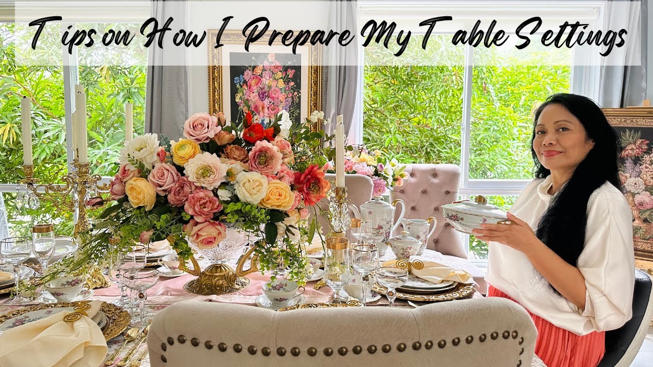 How to Prepare for and Do an Elegant Table Setting Feat. Cerabel Porcelain Dinner Set