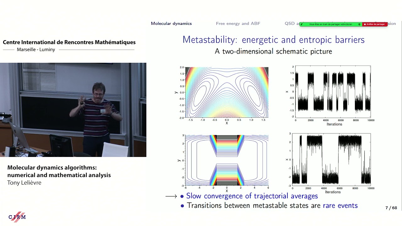 Tony Leli&egrave;vre: Molecular dynamics algorithms: numerical and mathematical analysis