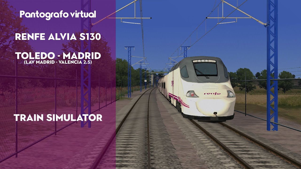 TS2021 | Renfe alvia 130 Toledo - Madrid | Pantografo virtual