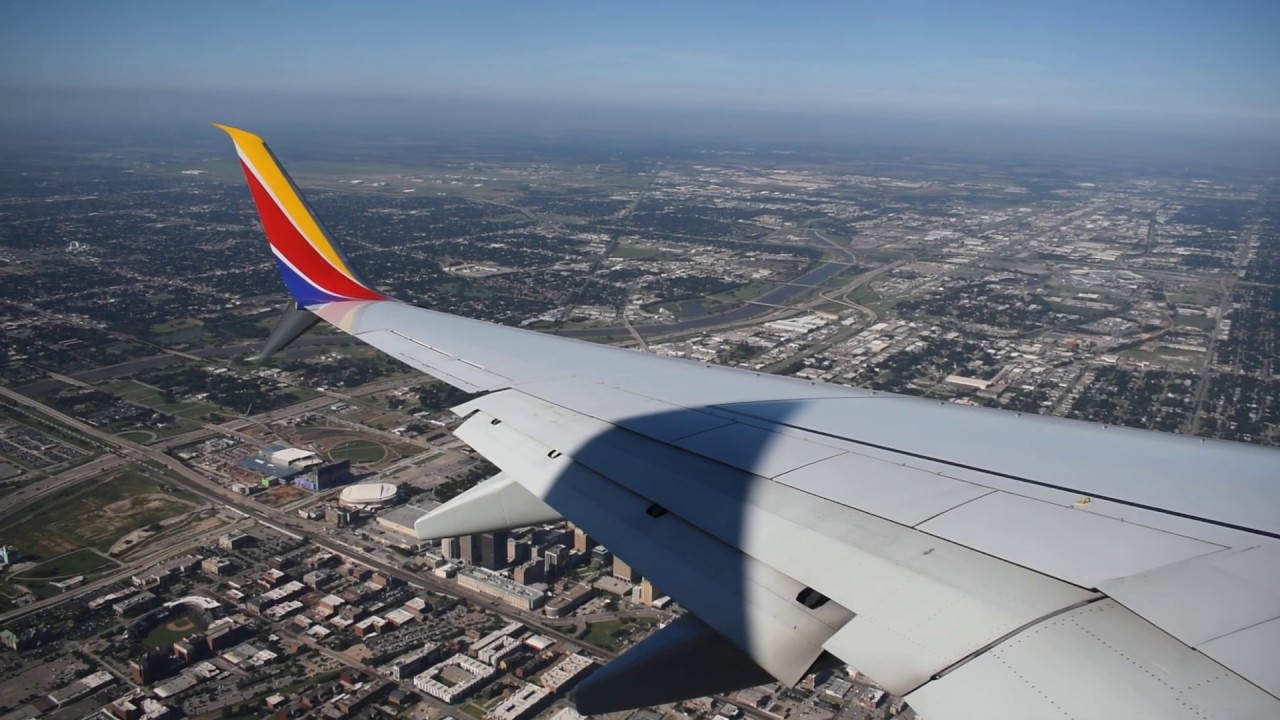 Southwest Airlines Landing in Oklahoma City