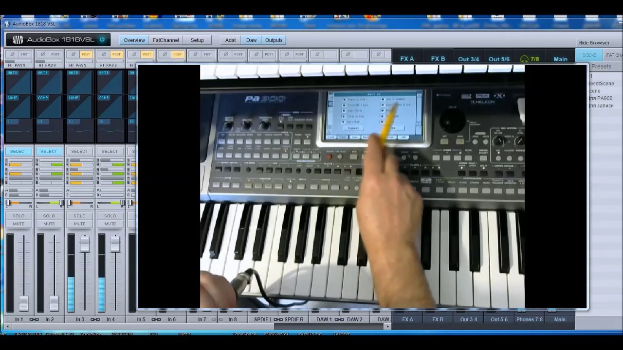 Создание и использование SET  на KORG PA900 (Для начального уровня)
