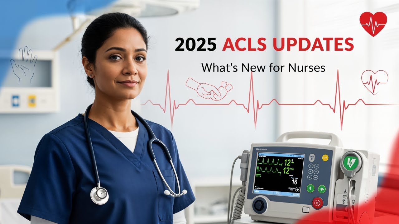 «Обновления ACLS 2025 года для медсестер: что нового в последних рекомендациях AHA».