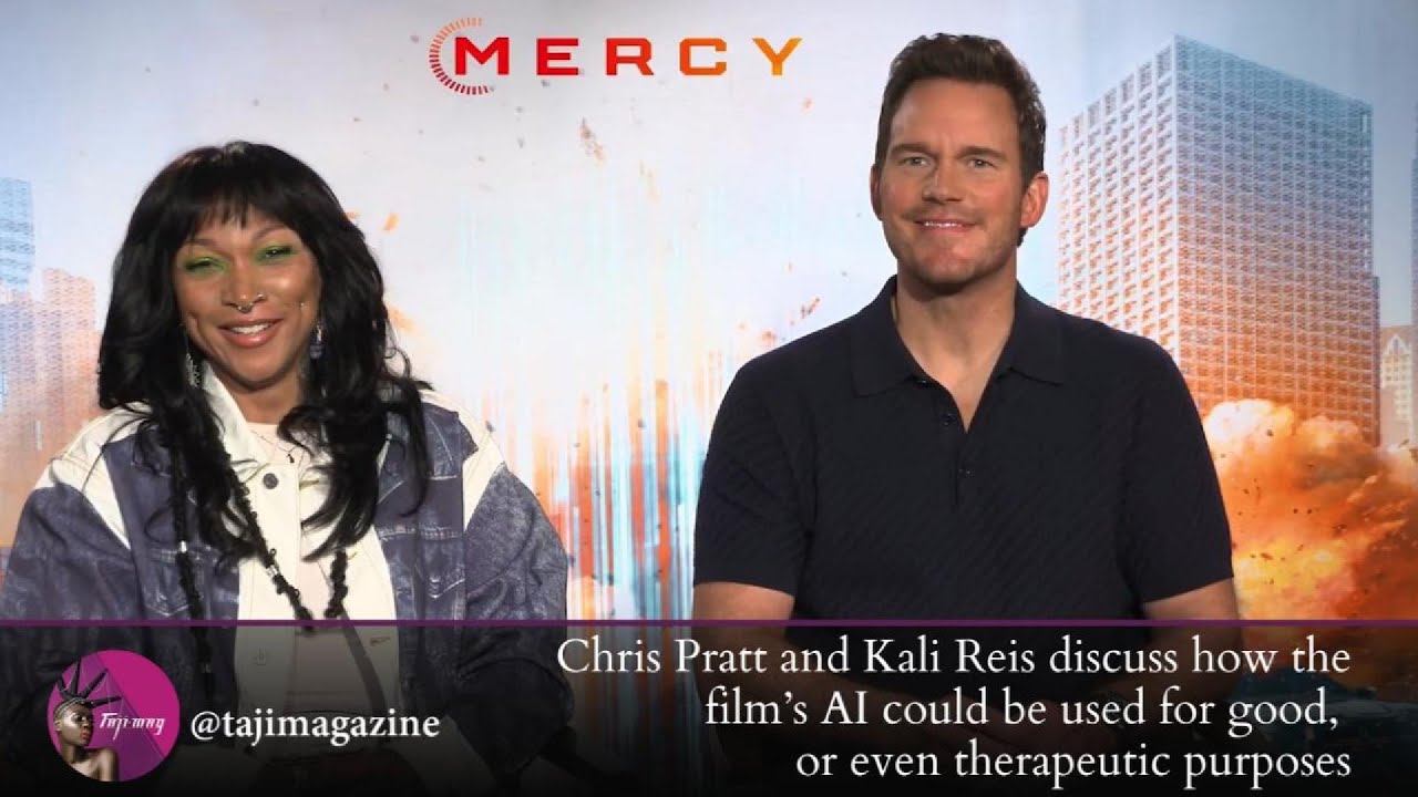 Chris Pratt and Kali Reis discuss how Mercy’s AI could be used for good or even therapy | Taji Mag