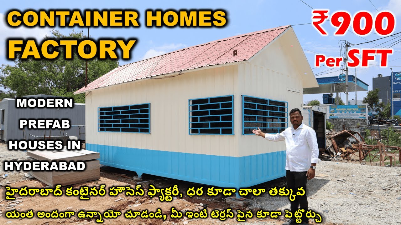 Modern Prefab Houses Factory in Hyderabad, Buy Best Prefab Homes, Porta Cabins, Container Houses