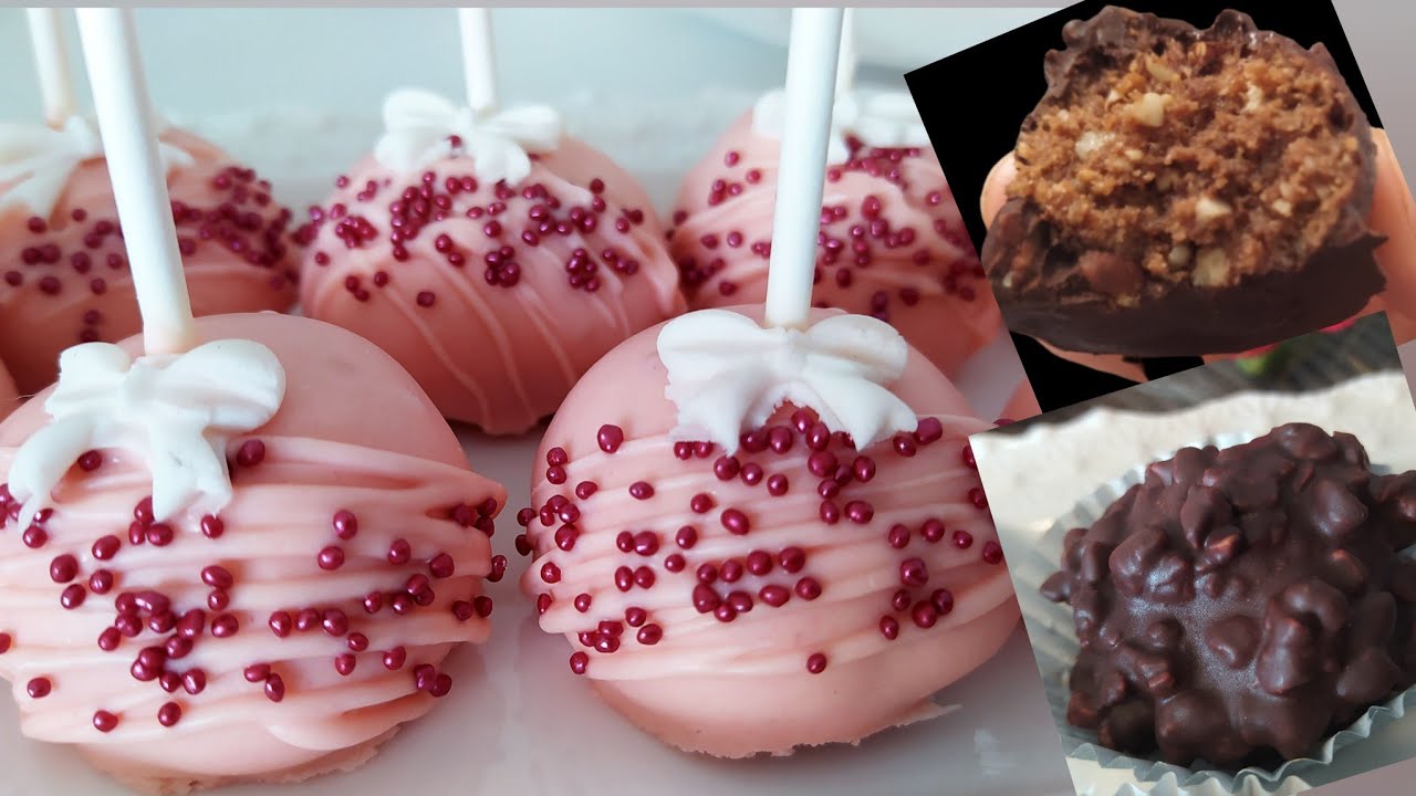 🍫🌺DEUX gâteaux SANS CUISSON avec la MÊME pâte : Pop Cake et Rochers au Chocolat 🍫