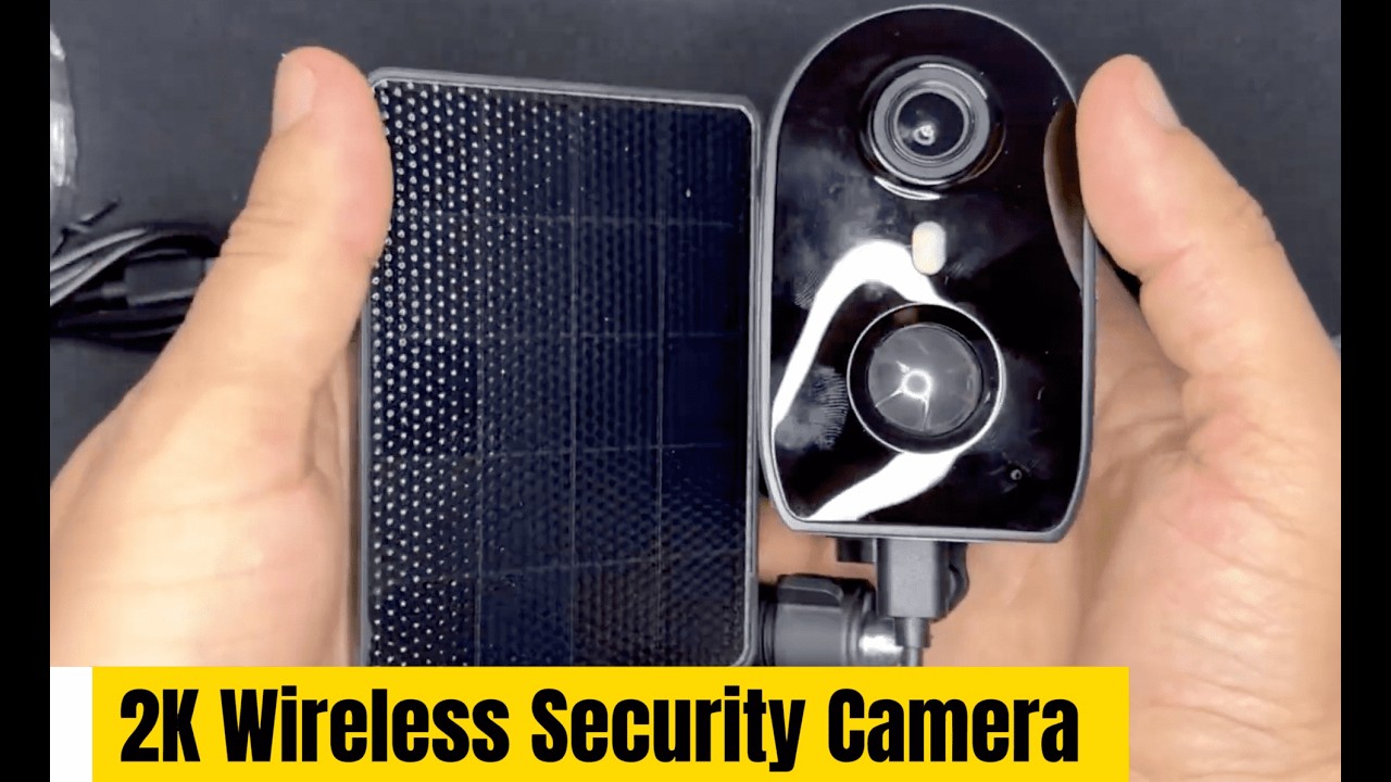 AOQEE 2K Wireless Security Camera | Smart PIR Detection, Color Night Vision, Solar Rechargeable