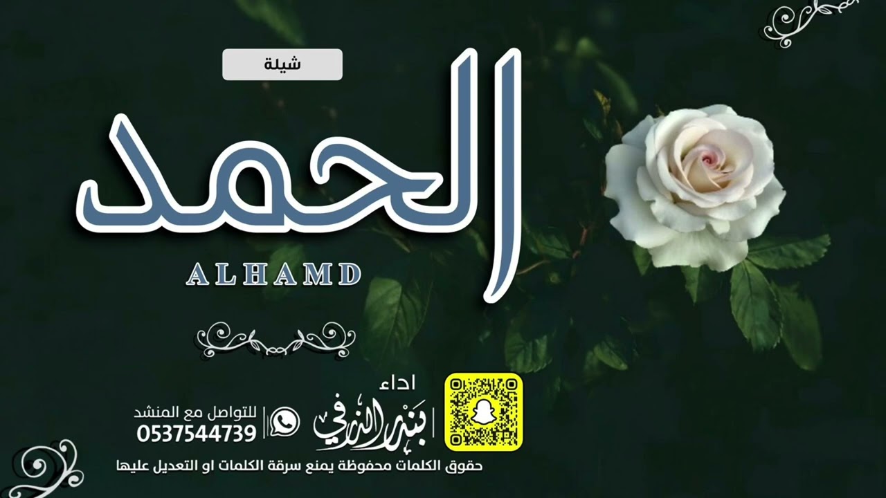 شيلة الحمد | اداء بندر الذرفي