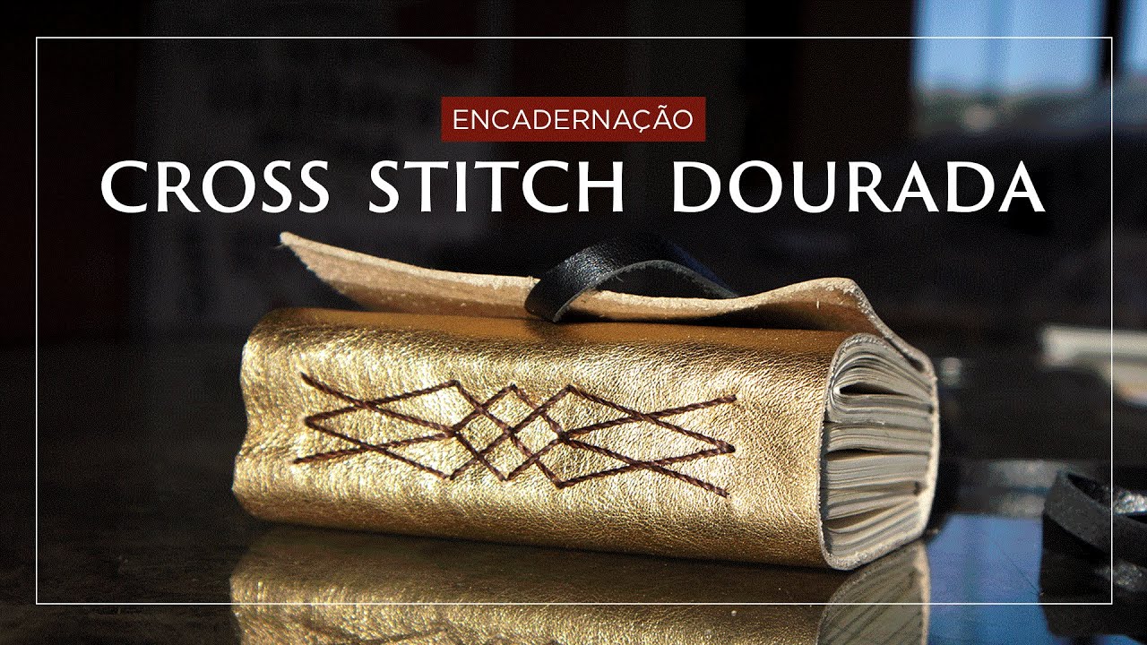Encadernação artesanal Cross Stitch Bodoque