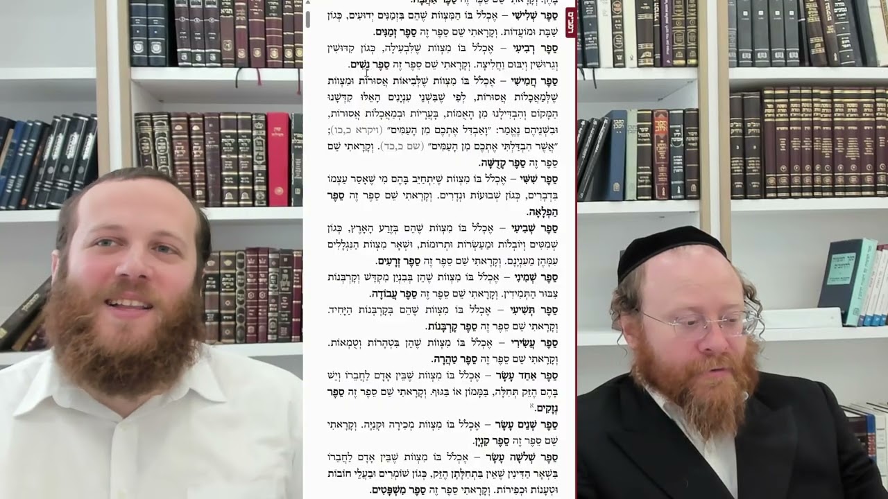 חלוקת הספר חלק א