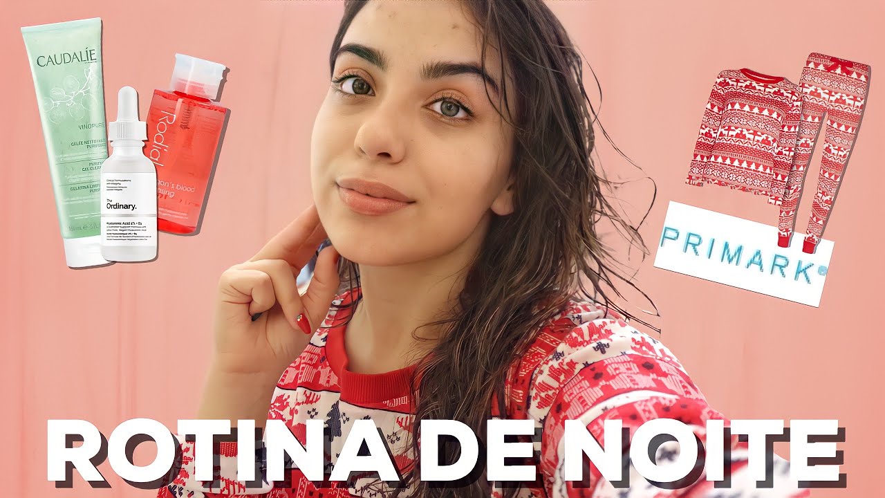 A MINHA ROTINA DE NOITE | Skincare + como trato o acne e pele atópica