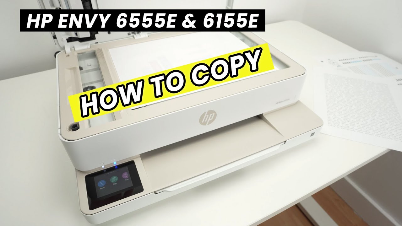 How to Copy Using the HP ENVY 6555e & 6155e Printer