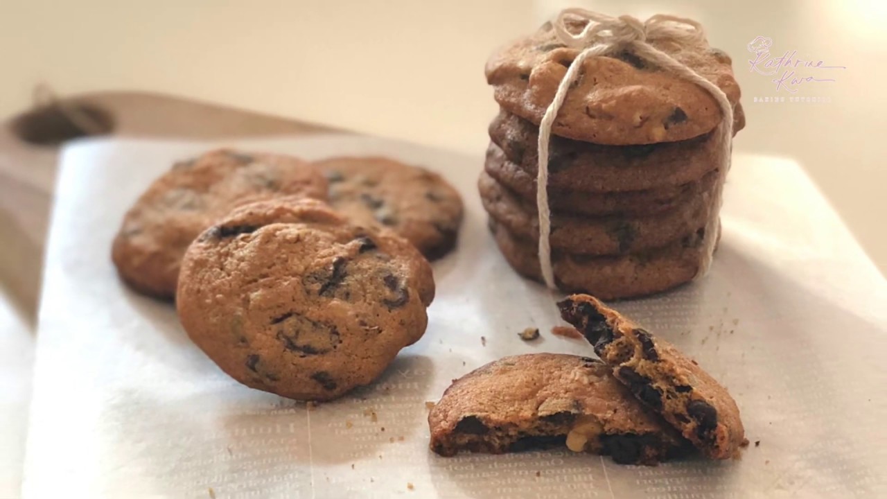 Chocolate Chip Walnut Cookies 巧克力核桃曲奇