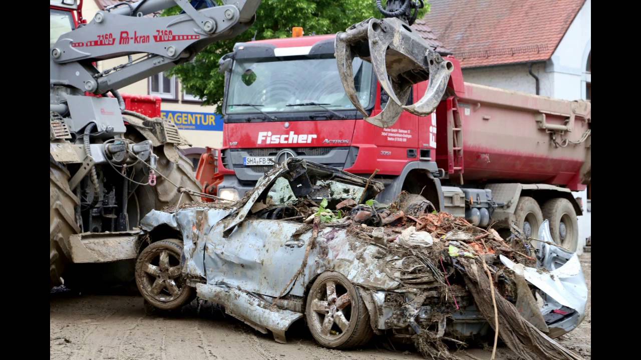Braunsbach Überschwemmungen Katastrophe Aufräumarbeiten nach 5 Tagen