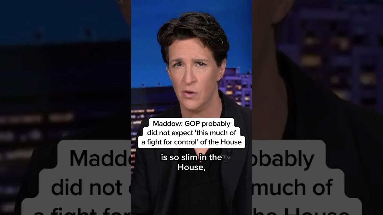 Maddow: GOP probably didn't expect 'this much of a fight for control' of the House