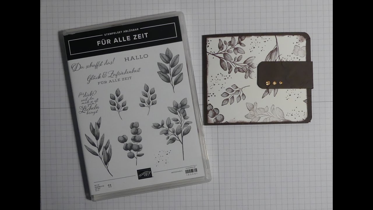 #Tutorial #Gutscheinkarte als Geldbörse mit Geschenkschachtel Teil 1, Stampin up Für alle Zeit
