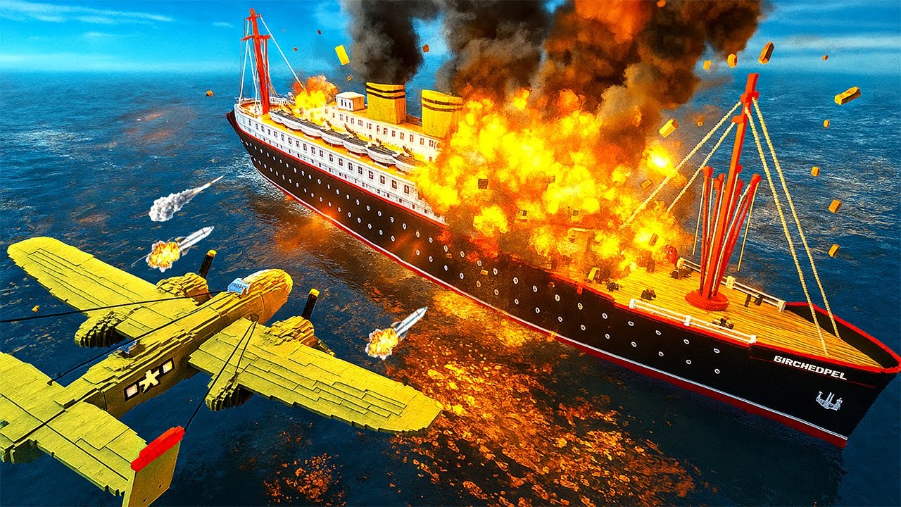 Warplanes vs. SS Bremen (1928) | Battle of the Seas of Soldiers | Teardown