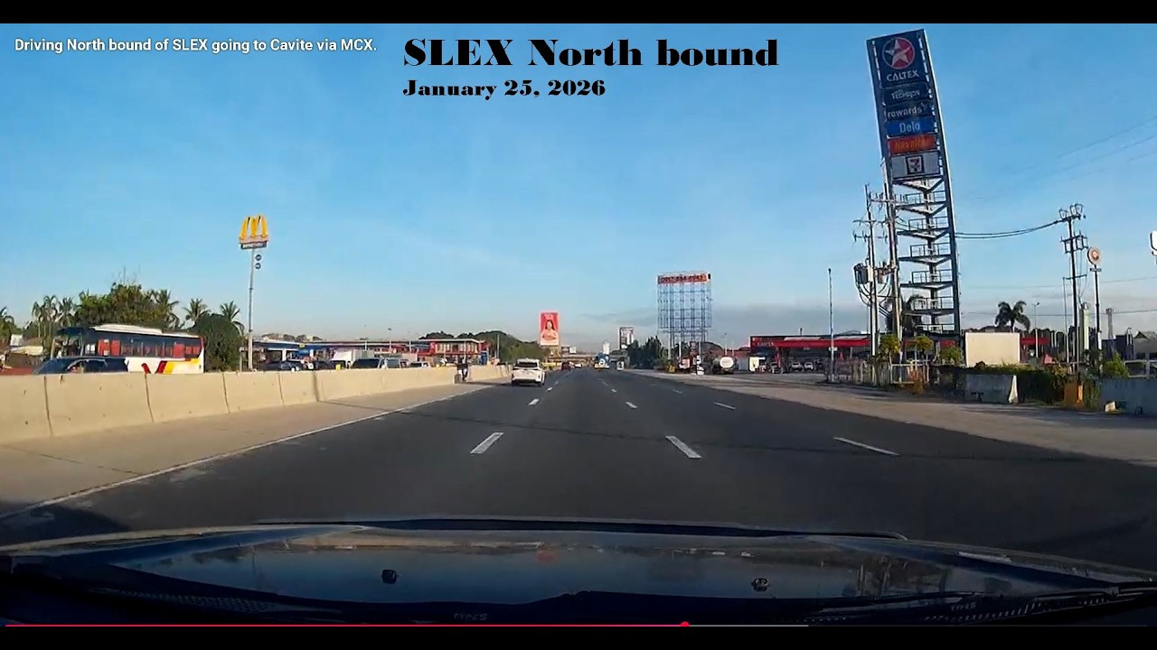 Driving North bound of SLEX going to Cavite via MCX.