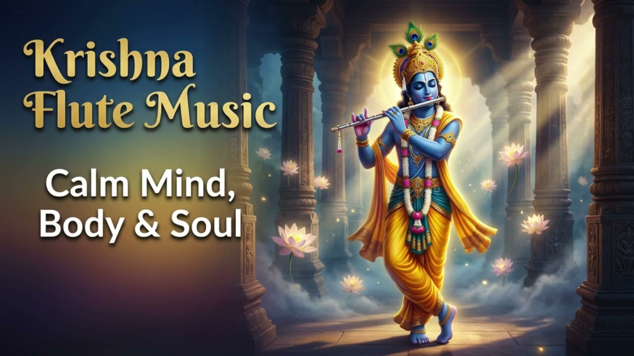 krishna flute music | calm mind body & soul | meditation & yoga