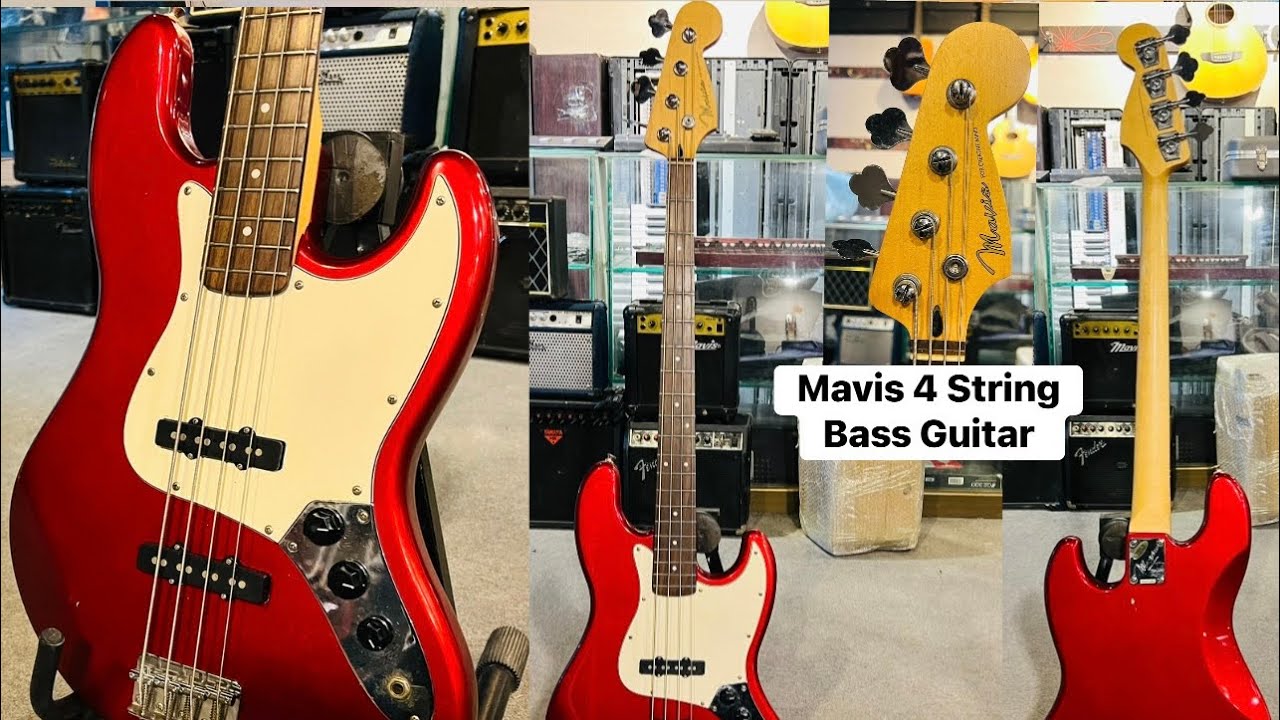 Mavis Bass Guitar 4 Strings ( Wilsons Music Instruments Whatsapp No +923371476660 )