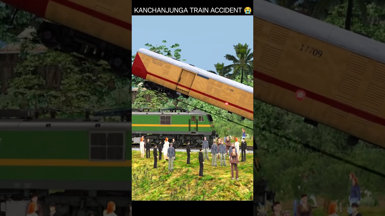 WEST BENGAL TRAIN ACCIDENT ANIMATION #trainaccident