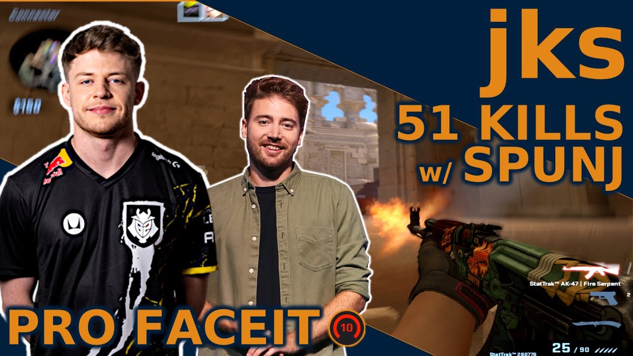 G2 jks w/ SPUNJ + VOICE COMMS! - 51/29 - PRO FACEIT - CSGO POV Highlights