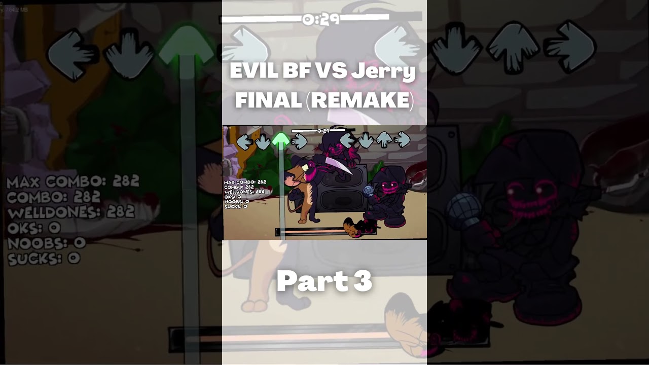 EVIL Boyfriend VS Jerry Part 3 FINAL (REMAKE) (friday night funkin) #shorts