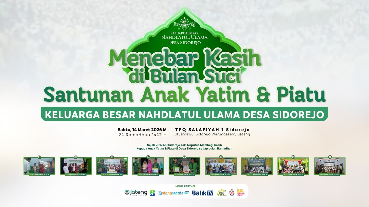 🔴 (LIVE) | Santunan Anak Yatim & Piatu KBNU Desa Sidorejo 2026