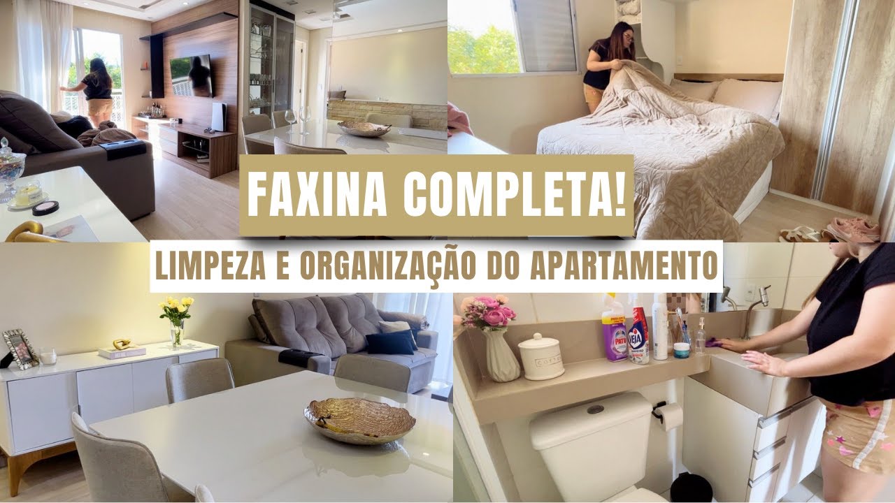 VLOG DA FAXINA | Um dia comigo, limpando e organizando o apartamento. MOTIVAÇÃO pra começar a faxina