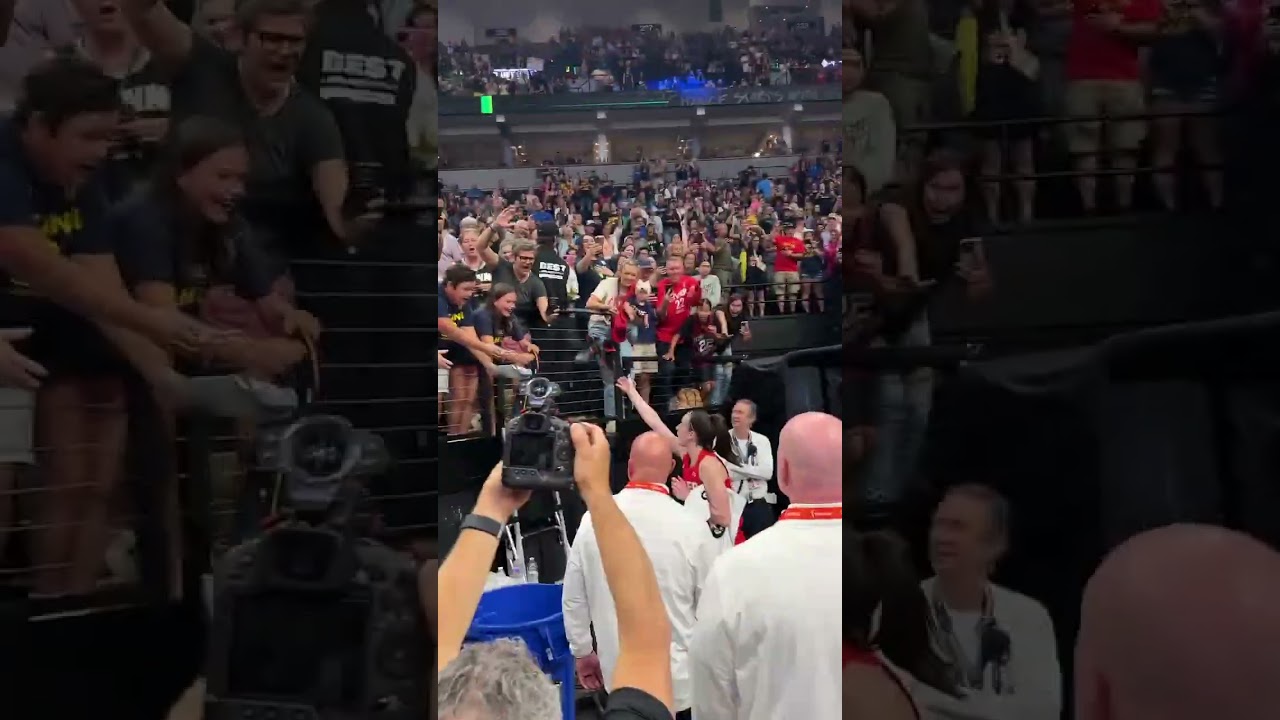 A Young Fan Receives Caitlin Clark's Shoes after the Big-Time Win in Minnesota | Indiana Fever