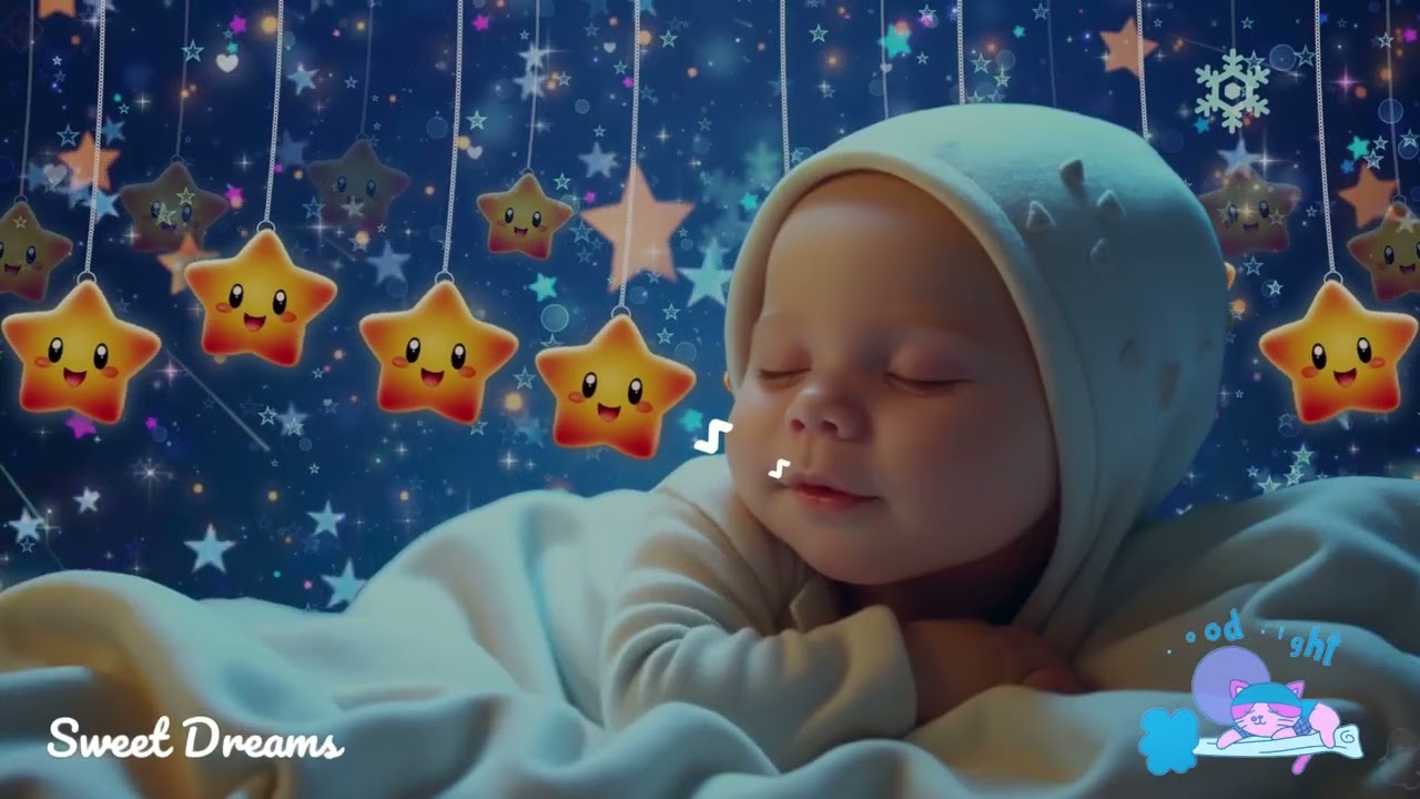 Baby Sleep Music 💤 Baby Sleeps Peacefully 💕 Beat Insomnia Fast 🌙 Mozart & Brahms Lullabies