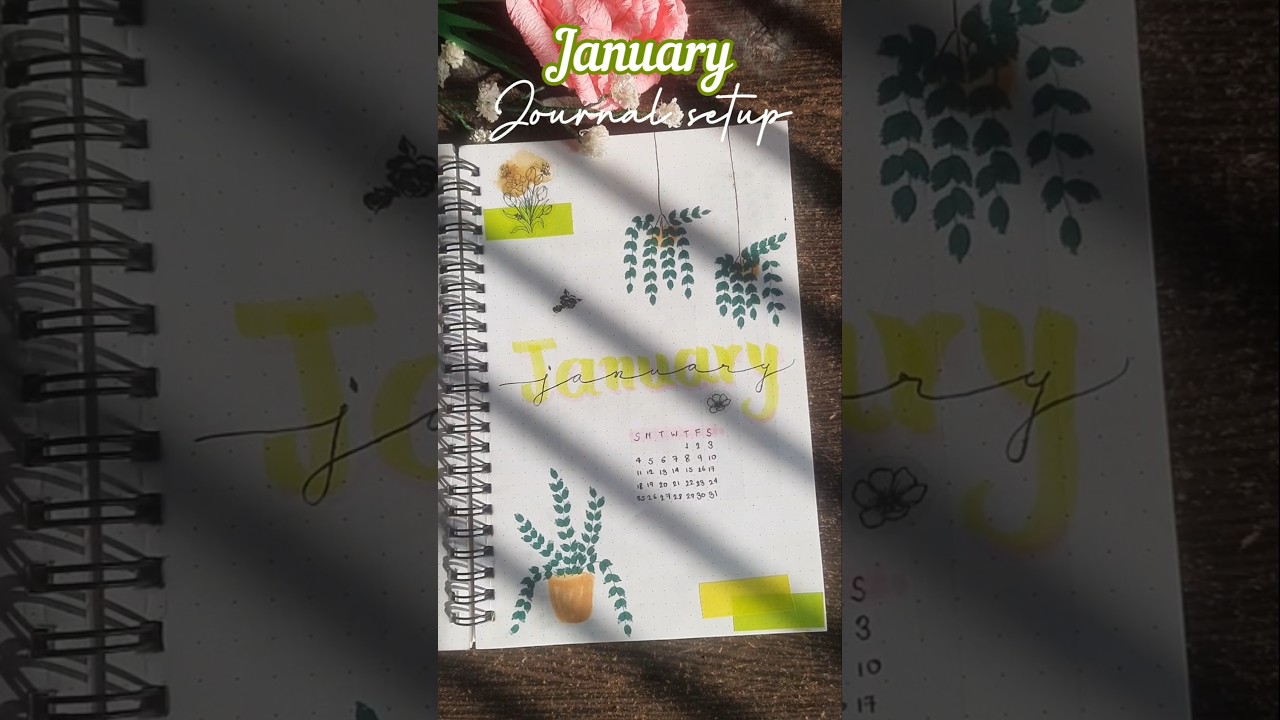 January Bullet Journal Setup ❄️ | Aesthetic & Minimal ✨ 
