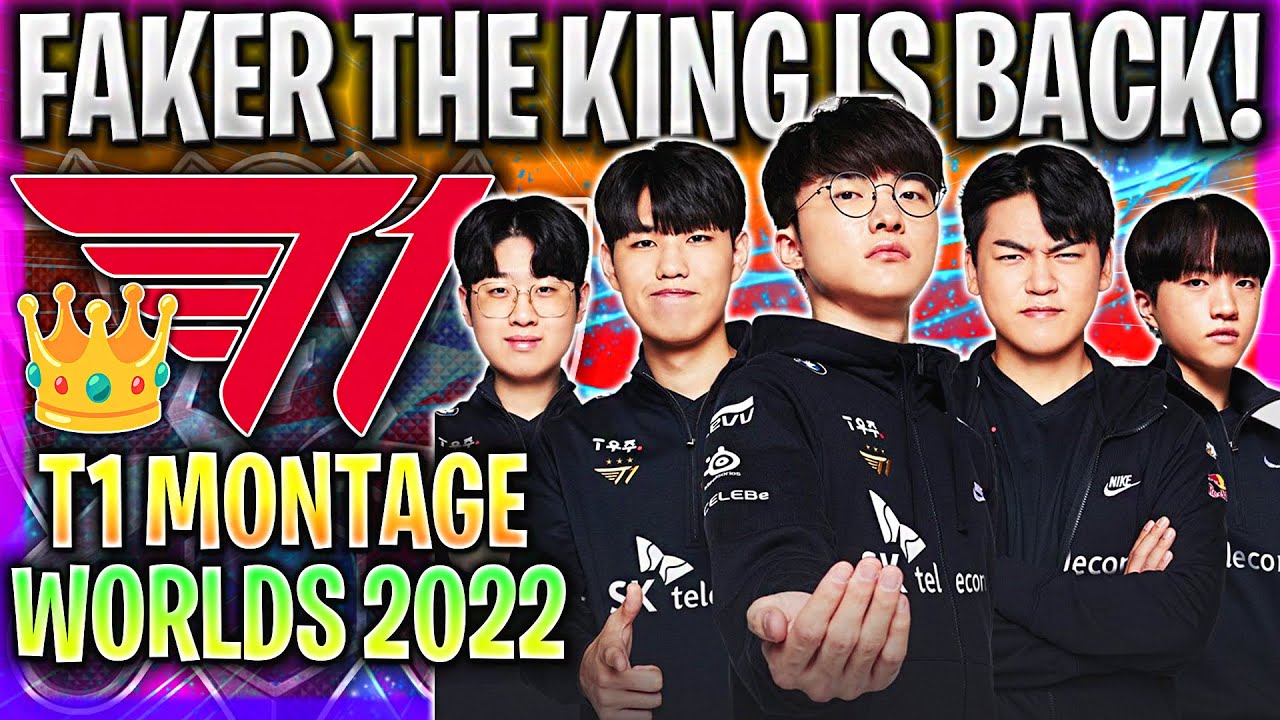 FAKER THE KING IS BACK WITH A NEW LEGACY!👑 | BEST MOMENTS OF T1 MONTAGE WORLDS 2022