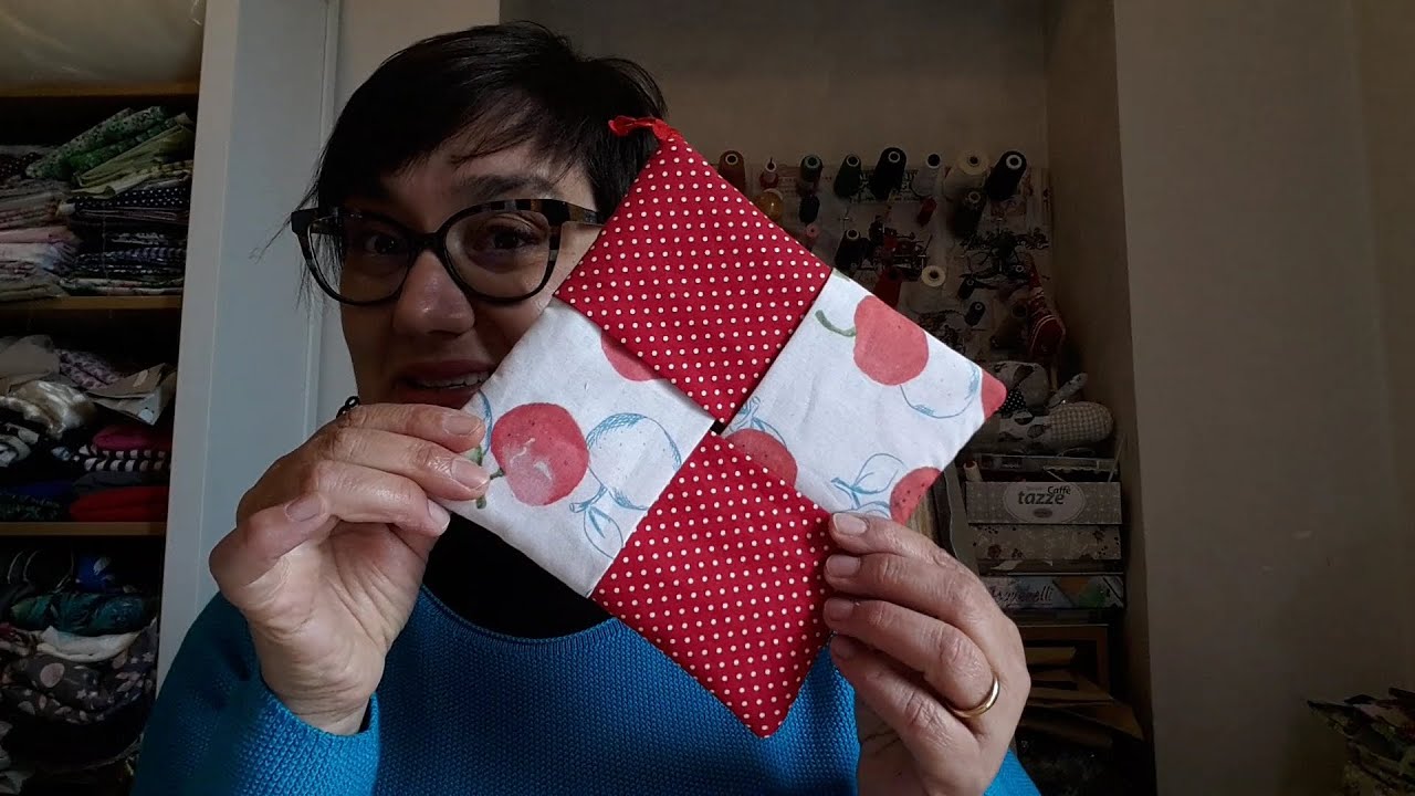 Presina finto patchwork Tutorial 503 cucito creativo  CARTAMODELLO GRATIS