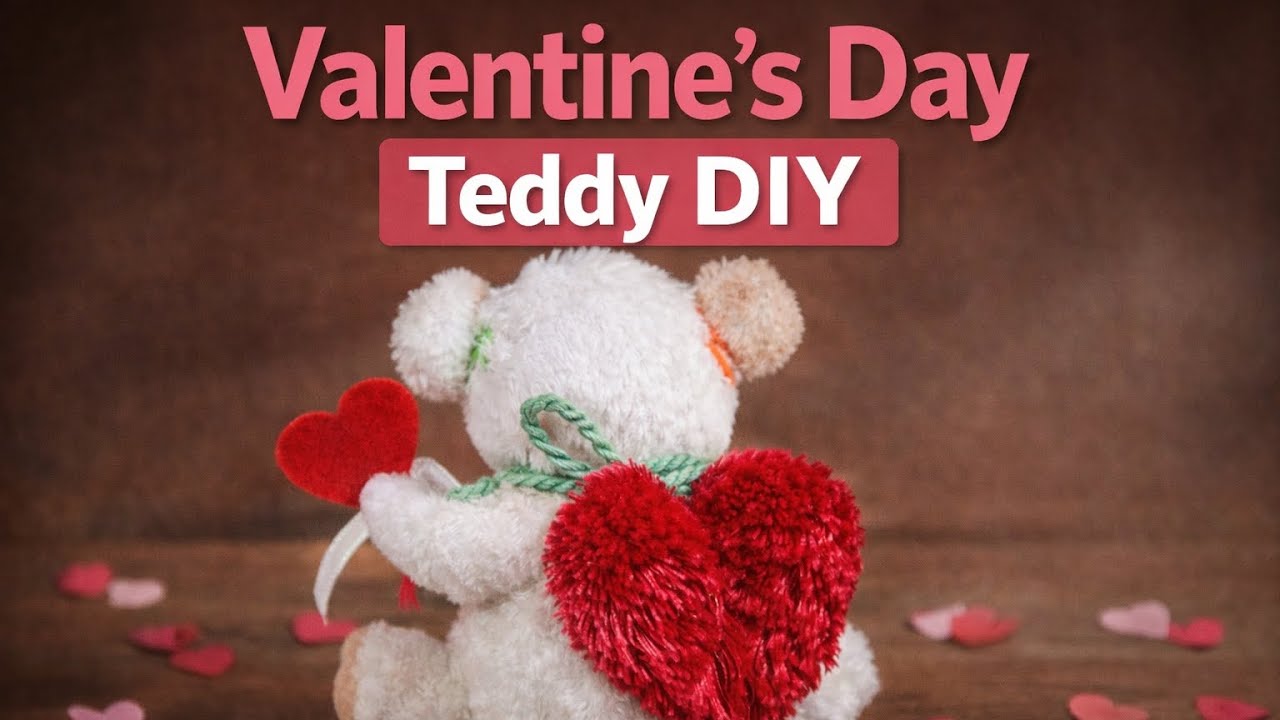 Valentine’s Day Teddy DIY 🧸❤️ | Easy Handmade